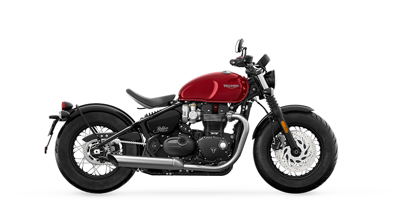 Triumph Modern Classics Bonneville Bobber motorfiets met iconische bobber-stijl en custom look