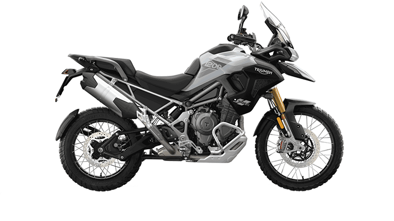 Triumph Adventure Tiger 1200 Rally Pro motorfiets met robuust ontwerp en ultieme off-road capaciteiten